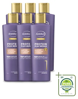 Zdjęcie produktu dla 6 x Szampon Andrélon Pro Care Protein Plex Repair - 250 ml - Opakowanie zbiorcze - 6 sztuk