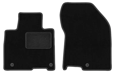 Immagine prodotto di Tappetini anteriori in moquette per Hyundai SantaFe IV 2018- (SUV) – 2 pezzi, neri, su misura – Wielganizator LUX – versione W1065