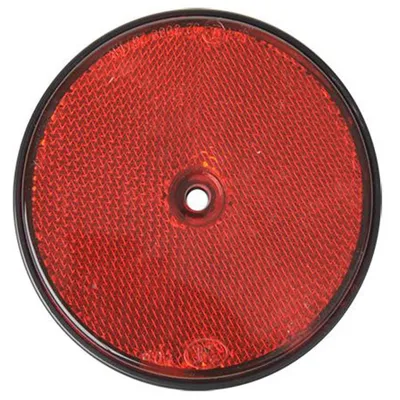 Produktbild von Reflektoren Anhänger 10tlg E-Typ Reflektor Set mit Schraubloch - Dreieck Rückstrahler, Rundreflektoren 60 - 80 mm für LKW, Quad, Wohnwagen