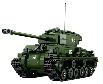 Produktbild von Bausteine ​ ​ Militärpanzer Sherman M4A3E8 Maßstab 1:30 839 Teile.