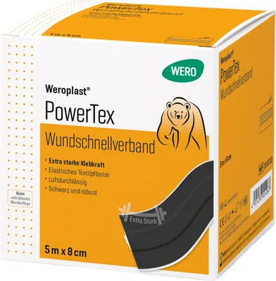 Produktbild von Weroplast PowerTex Wundschnellverband 5 m x 8 cm