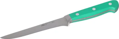 Produktbild von STUBAI hochwertiges Ausbeinmesser geschmiedet | 130 mm | Fleischermesser aus Edelstahl für Schneiden von Fleisch, Steak, Filet, Geflügel & Lebensmitteln, spülmaschinenfest, grüner Griff