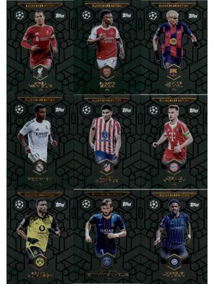 Produktbild von Topps - Match Attax Champions League 2025/26 - Trading Cards - Alle 9 Black Edge Karten