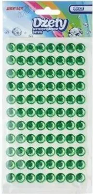 Zdjęcie produktu dla Dżety samoprzylepne zielone 8mm 88szt