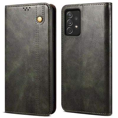 Obrázek produktu pro Pouzdro pro Samsung Galaxy A53 5G, kožené flip pouzdro peněženka s funkcí stojánku zelené