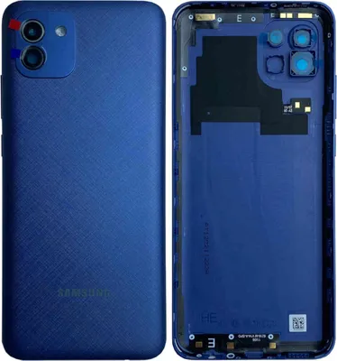 Produktbild von Akkudeckel Back Cover Akku Fach Deckel für Samsung Galaxy A03 GH81-21663A Blau