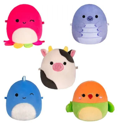 Image de Squishmallows Knuffel Pluche Micromallows - Tew, Conr, Plath, Brody, Lasla 5dlg.