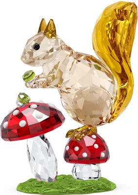 Zdjęcie produktu dla Swarovski Idyllia Eichhörnchen und Pilze Neuheit 2024 /Abverkauf nur solange Vorrat reicht