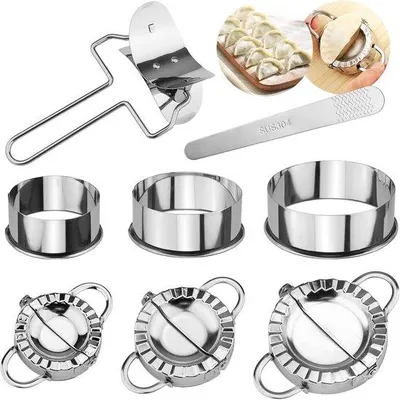 Produktbild von Famanu Ravioli-Set 8-teilig mit Ausstechern für Knödel und Plätzchen