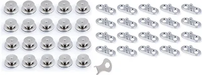 Produktbild von TENAX® Set 20, 30 oder 50 Stk. Unterteil Lochplatte & Oberteil für 2-5 mm Planenstärke inkl. Schlüssel Größe1: 20er Set