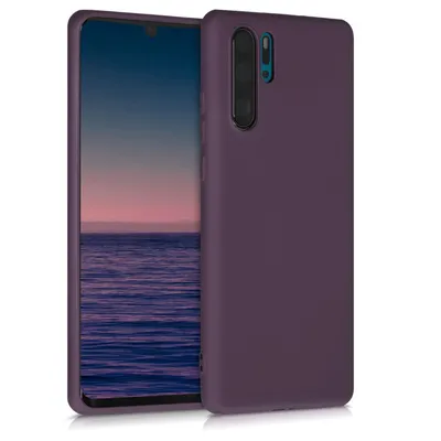 Produktbild von kwmobile Case kompatibel mit Huawei P30 Pro Hülle - Schutzhülle aus Silikon metallisch schimmernd - Handyhülle Metallic Brombeere