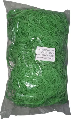 Produktbild von 1 Kg Gummiringe Gummibänder grün 40 mm Ø 1,5 x 1,5 mm breit