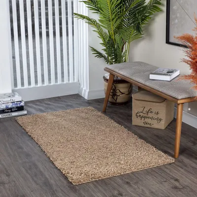 Immagine prodotto di Tappeto moderno a pelo lungo, ideale per soggiorno e ingresso, 80 x 150 cm