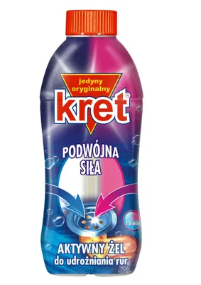 Obrázek produktu pro Kret Żel do udrażniania rur Podwójna Siła 700 g