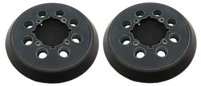 Produktbild von 2x Trade-Shop 8-Loch + 4-Loch Klett Schleifteller Stützteller Haftteller Ø125mm kompatibel mit Craftsman CMEW231 CMEW231R Exzenterschleifer