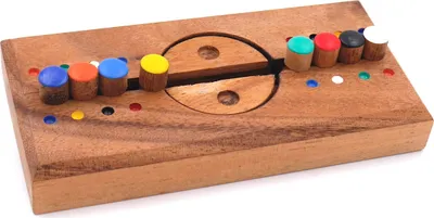 Produktbild von Farbspiel Sicherheitscode - tolles Knobelspiel aus Holz für Kinder und Erwachsene