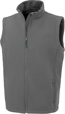 Produktbild von Result Genuine Recycled R902M | Mens Recycled 2-Layer Printable Softshell Bodywarmer - Farbe: Workguard Grey - Größe: M