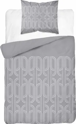 Produktbild von Flanellbettwäsche 140x200 Ornament Grau