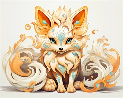 Produktbild von Wallario Poster - Geheimnisvoller Fuchs, Kunstdruck Größe: 40 x 50 cm