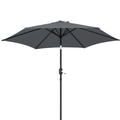 Produktbild von FCH Sonnenschirm Sonnenschirme,Balkonschirm,Gartenschirm Ø270 cm ,mit Kurbel & Neigefunktion, UV50+,Grau