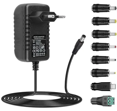Obrázok produktu pre Adaptér, spínaný zdroj napájania, 5V, 6V, 9V, 12V, 15V, 24V