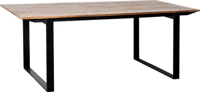 Produktbild von Livingfurn - Esstisch Valdez - U-Bein - Mangoholz - 200 cm - Braun