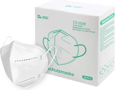 Produktbild von 20 Stück FFP2 Maske, Atemschutzmaske, Schutzmaske (Einzelverpackt)