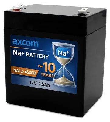 Produktbild von Axcom Natrium Ionen Akku 12V 4,5Ah mit 6,3mm Steckkontakten
