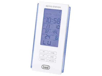 Produktbild von Trevi ME 3108 RC, Weiß, Innen-Hygrometer, Innen-Thermometer, Außen-Thermometer, Hygrometer, Thermometer, Hygrometer, Thermometer, Kunststoff, F, °C