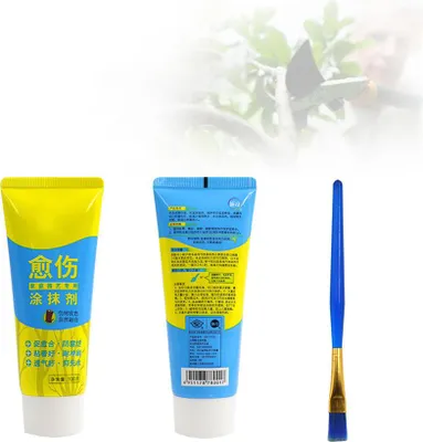 Image de 100g Bonsai Grafting Paste Plant Wound Healing Agent with Brush Pruning Paste