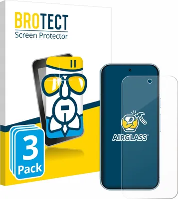 Produktbild von 3x BROTECT Schutzglas für Google Pixel 9 / 9 Pro / 10 / 10 Pro Schutzfolie Panzer Folie Glas Display Schutz klar