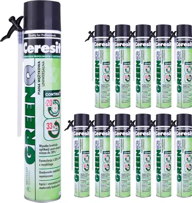 Produktbild von Bauschaum PolyurethanSchaum CERESIT GREEN Q 12 x 750ml Expansionsschaum