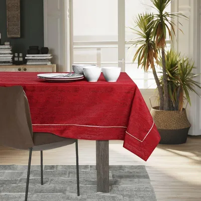 Zdjęcie produktu dla Bieżnik plamoodporny mankiet VESTA 40X180 bordowy AmeliaHome