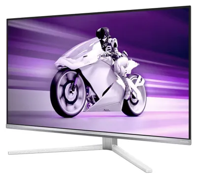 Produktbild von Philips Evnia 8000 32M2N8900 - OLED-Monitor - Gaming - 81.3 cm (32") (31.5" sichtbar) - 3840 x 2160 4K @ 240 Hz - 1000 cd/m² - 1500000:1 - DisplayHDR 400 True Black - 0.03 ms - 2xHDMI, DisplayPort, USB-C - Lautsprecher - weiß