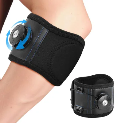 Produktbild von Ellenbogenbandage bei Epicondylitis mit Silikonpolsterung – Verstellbare Kompression für den Tennisarm