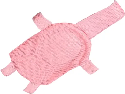 Image de Filet de bain pour bébé, filet antidérapant, siège confortable avec 5 coins de sécurité pour nouveau-nés, rose