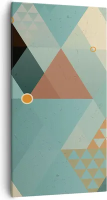Produktbild von Bild auf Leinwand - Leinwandbild - Abstraktion modern - 55x100cm - Wand Bild - Wanddeko - Leinwanddruck - Bilder - Kunstdruck - Wanddekoration - Leinwand bilder - Wandkunst - PA55x100-3571