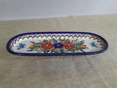 Produktbild von Bolesławiec Servierplatte 928/149 Dekor 149 Keramik