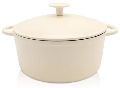 Produktbild von Karl Krüger 94024 Gusseisen Topf Savanna mit Deckel - emailliert - 24 cm