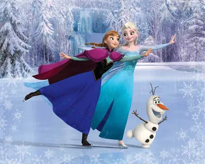 Produktbild von Fototapete Disney Frozen Schlittschuhlaufen