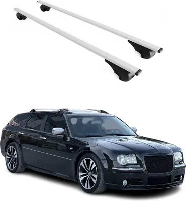 Image de Barres de toit Transversales pour Chrysler 300C 2004-2010 Fer Argent