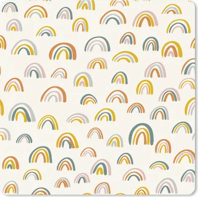 Produktbild von MuchoWow® Mauspad Mousepad Regenbogen - Pastell - Kinder 30x30 cm - Mousepads - Maus Mat - Pad - Mausunterlage - Gaming