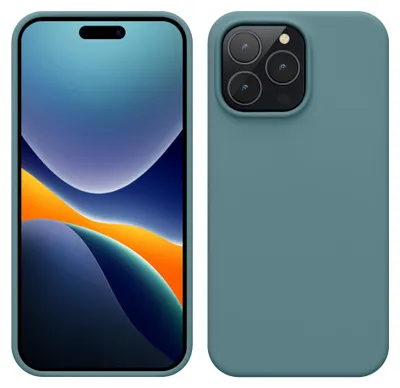 Produktbild von kwmobile Handyhülle für iPhone 14 Pro Max Hülle, für iPhone 14 Pro Max Case - Hülle Silikon - kabelloses Laden - Arctic Night