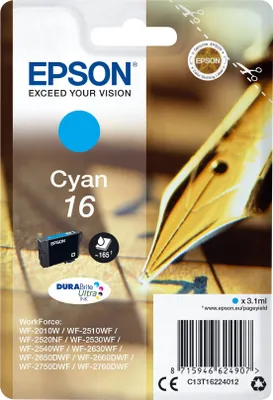Immagine prodotto di Epson 16 C13T16224012 Ciano Tinte originali