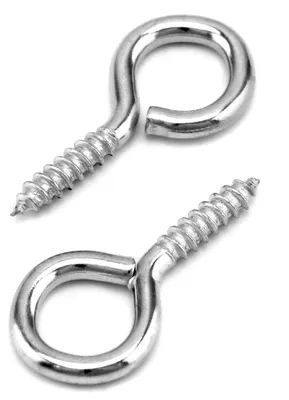 Productafbeelding van Schroefhaken 60 Stuks, Ringschroeven voor Houtbewerking, 40 x 19 mm