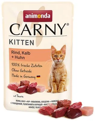 Produktbild von Animonda Carny Kitten Rind, Kalb & Huhn 85gx12