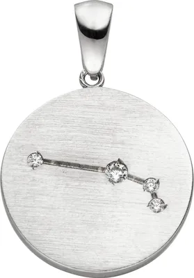 Produktbild von JOBO Anhänger Sternzeichen Widder 925 Sterling Silber matt 4 Zirkonia Silberanhän