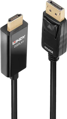Produktbild von LINDY DisplayPort an HDMI Adapterkabel mit HDR 0,5m