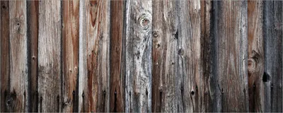 Produktbild von Wallario Poster - Alte Holzwand - Holzplanken in grau und braun, Kunstdruck Größe: 80 x 200 cm