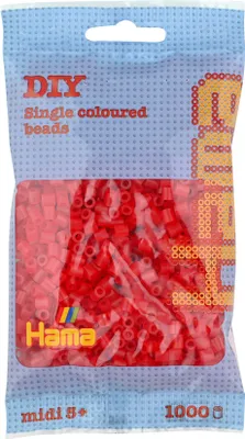 Produktbild von Hama Iron Perlen - Rot transparent (013), 1000st.